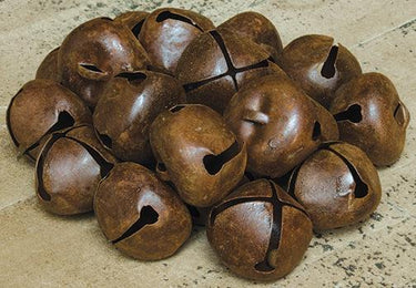 48/Pkg, Rusty Jingle Bells, 30mm - The Fox Decor